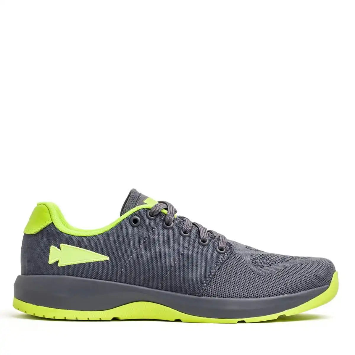 Women's Ballistic Trainers - Wolf Grey + Acid Lime