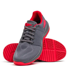 Women's Ballistic Trainers - Wolf Grey + High Risk Red
