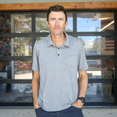 Men's Polo with Pocket - Tri-BlendX